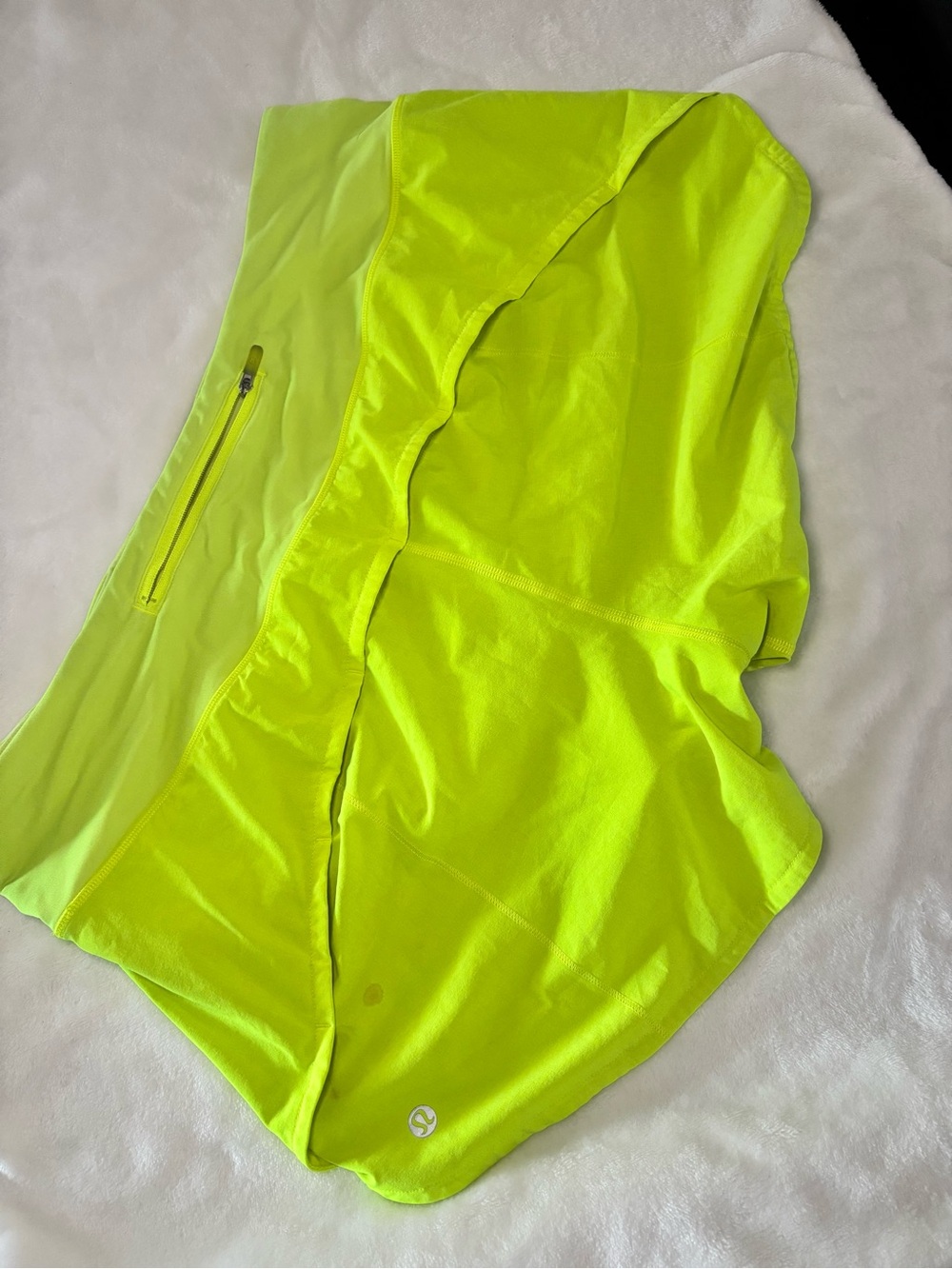 lululemon athletica Neon Lime Athletic Shorts